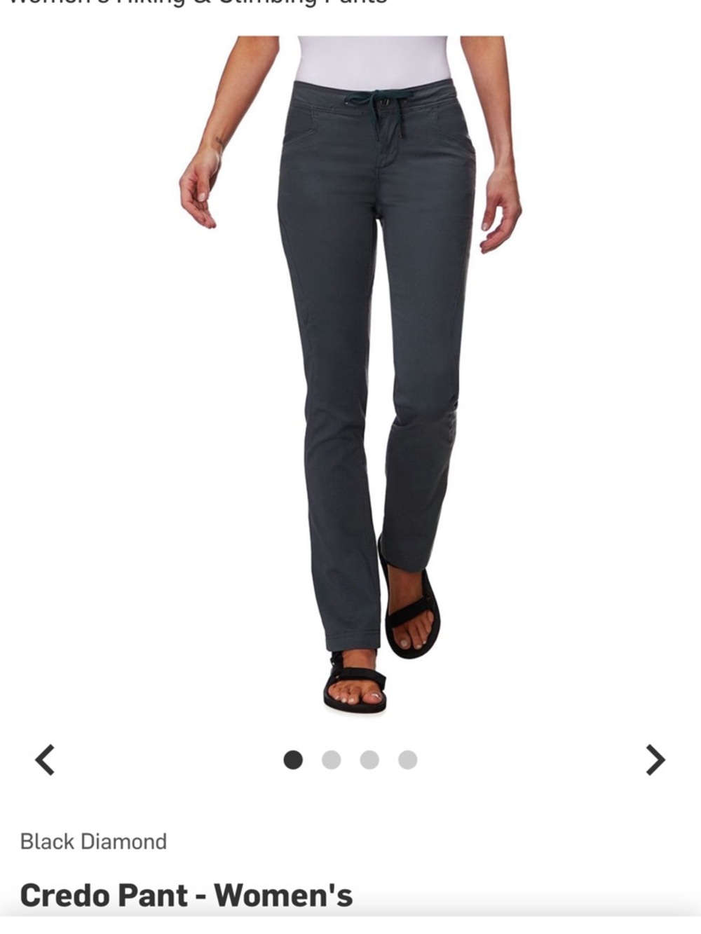 Black Diamond Women's Credo Pant - NWOT - Picture 2 of 6